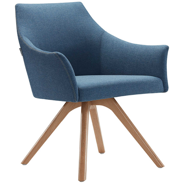 Tulip Tub Chair Wooden Legs - SWITCH OFFICE
