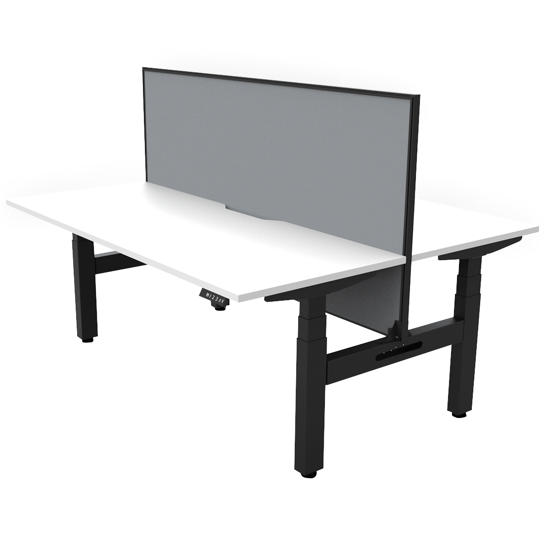 Boost Height Adjustable Desk, Back to Back + Screen - switchoffice.com.au