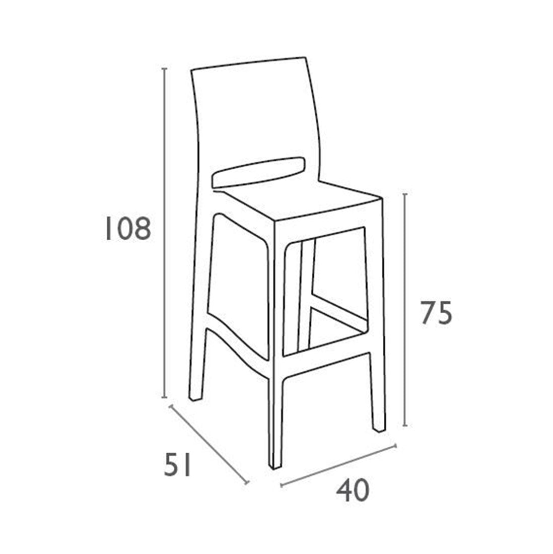 Jamaica Barstool - switchoffice.com.au