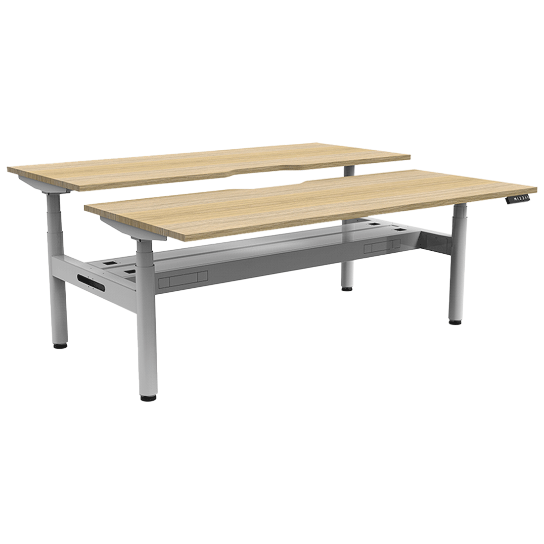 Back To Back Cable Racks Halo Plus Back to Back Workstation With Cable Tray – Switch Office ...