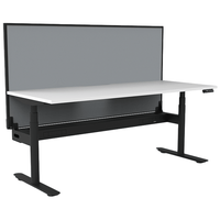 Halo Plus Single Sided Workstation With Screen & Cable Tray