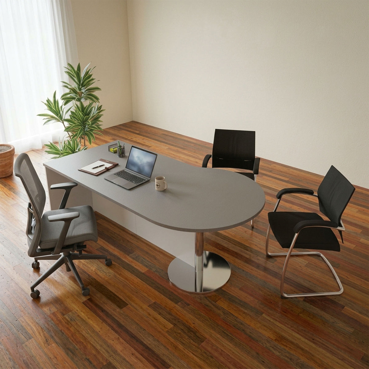 Custom Executive P-End Desk