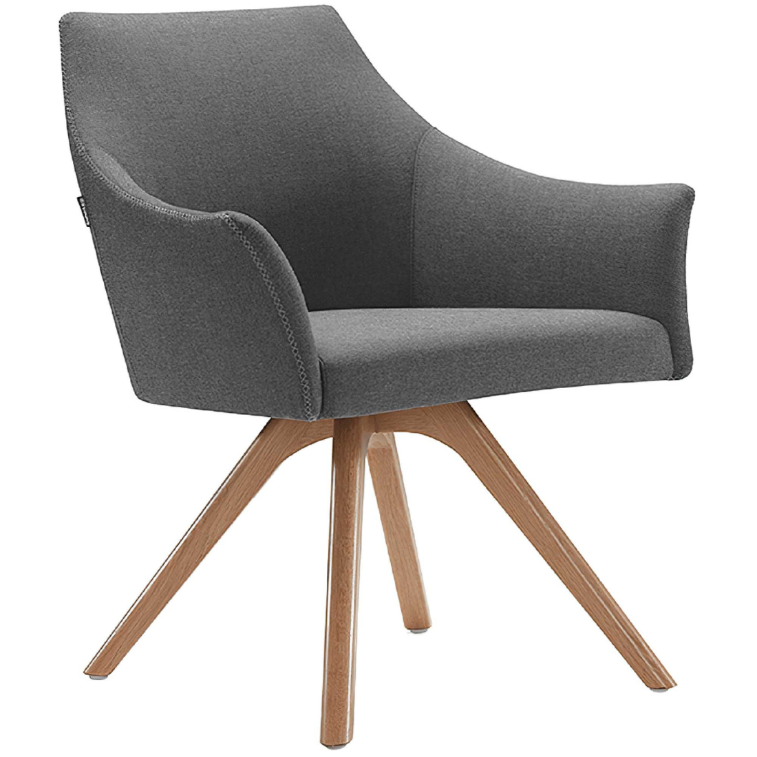 Tulip Tub Chair Wooden Legs - SWITCH OFFICE