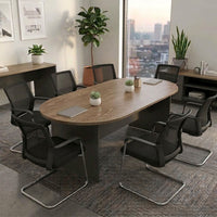 Custom D-end Boardroom Table