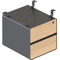 Deluxe 2 Drawer Hanging Pedestal