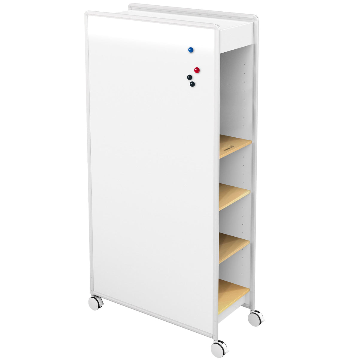 Mobile Whiteboard Huddle Cabinet