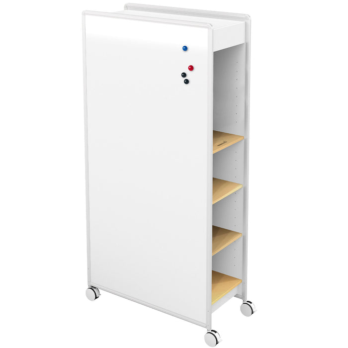 Mobile Whiteboard Huddle Cabinet