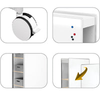 Mobile Whiteboard Huddle Cabinet