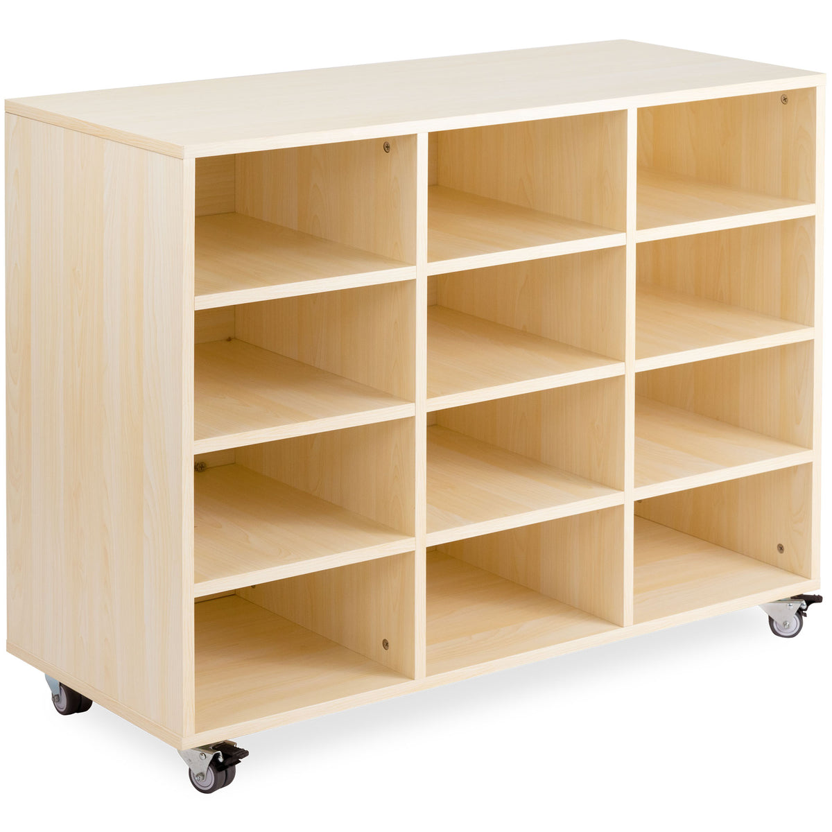 Oak Mobile Storage Trolley