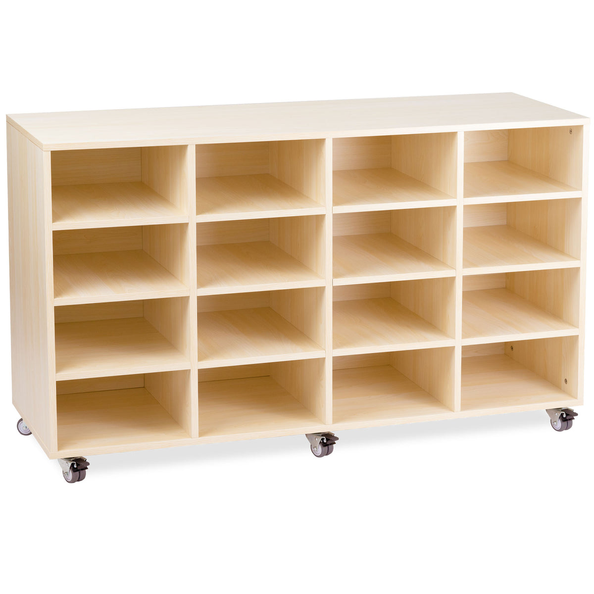Oak Mobile Storage Trolley