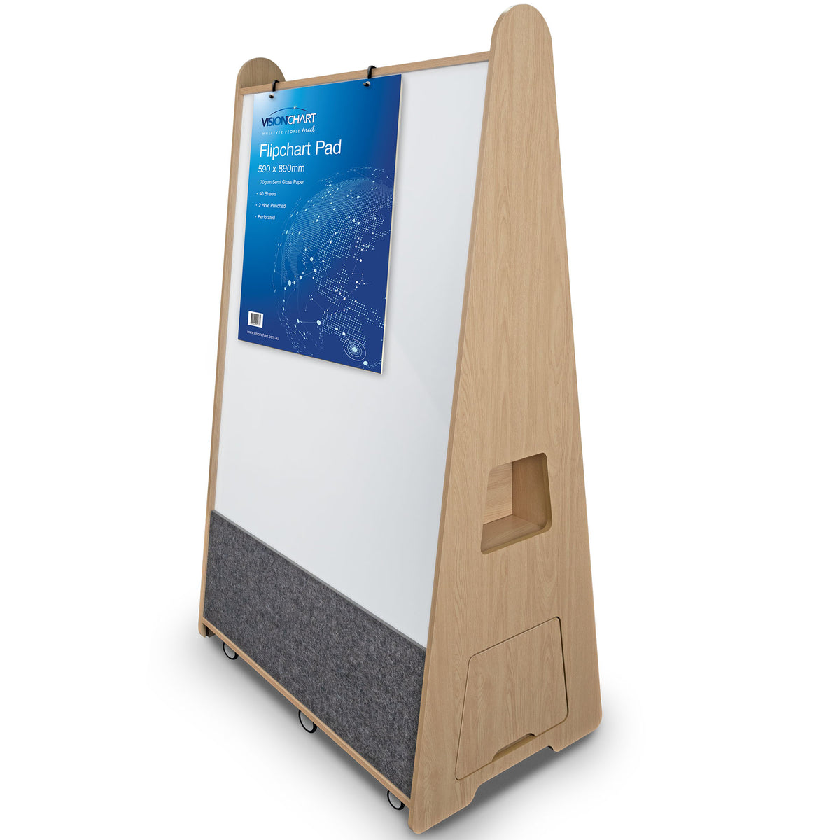 Visionchart Mobile Whiteboard Caddy