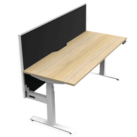 Boost Height Adjustable Desk + Privacy Screen - switchoffice.com.au
