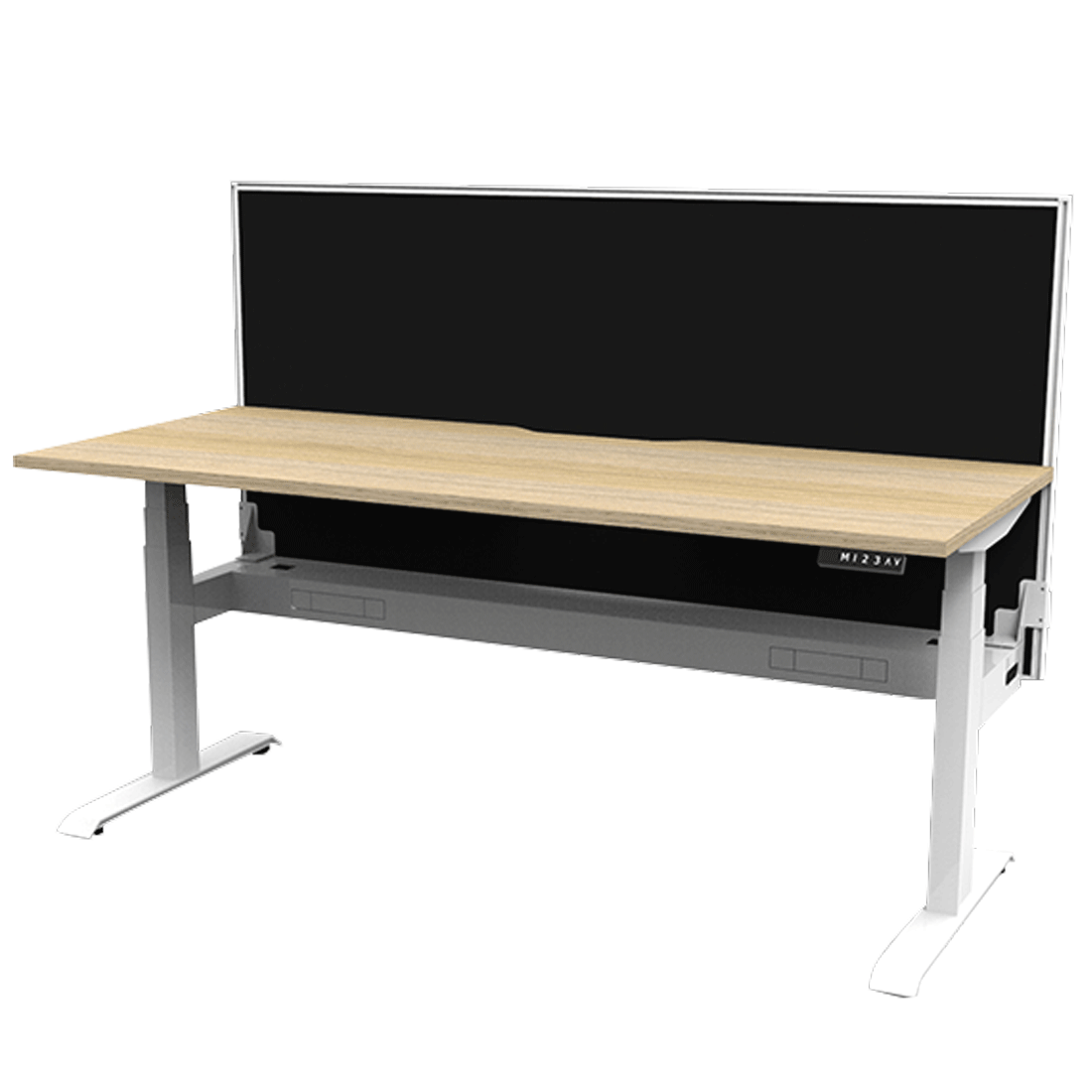 Boost Height Adjustable Desk + Cable Tray and Privacy Screen - switchoffice.com.au