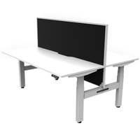 Boost Height Adjustable Desk, Back to Back + Screen - switchoffice.com.au