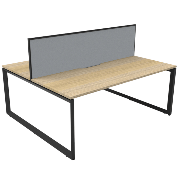 Deluxe Rapid Infinity Loop Leg Desk 1200, Double Sided + Screen - switchoffice.com.au