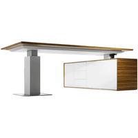 Evolution Executive Height Adjustable Desk with Buffet - switchoffice.com.au