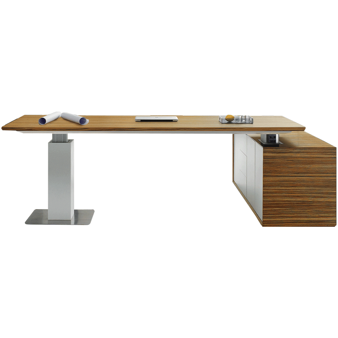 Evolution Executive Height Adjustable Desk with Buffet - switchoffice.com.au