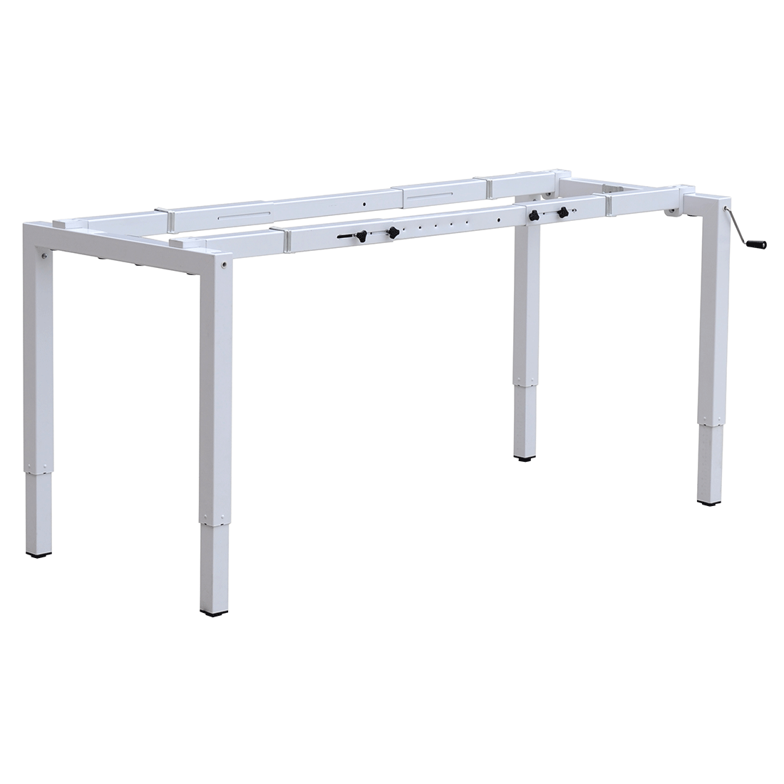 Adjustable height store table frame