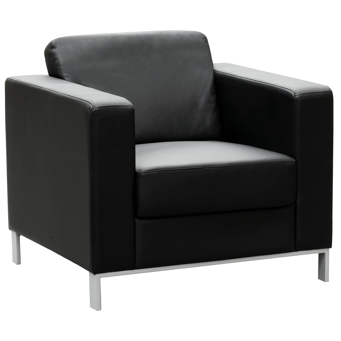 Milano Leather Lounge Chair Buy Single Double or 3 Seater Options Switch Office Switch Office Hospitality Furniture