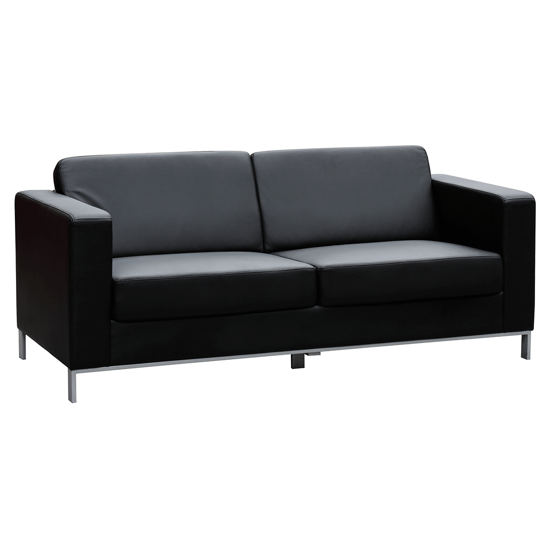 Switch Office's Milano Leather Triple Lounge Classic slim design