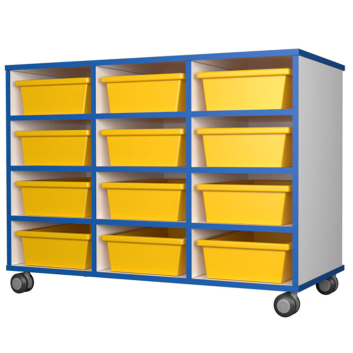 Mobile Storage 12 Tray Unit - switchoffice.com.au