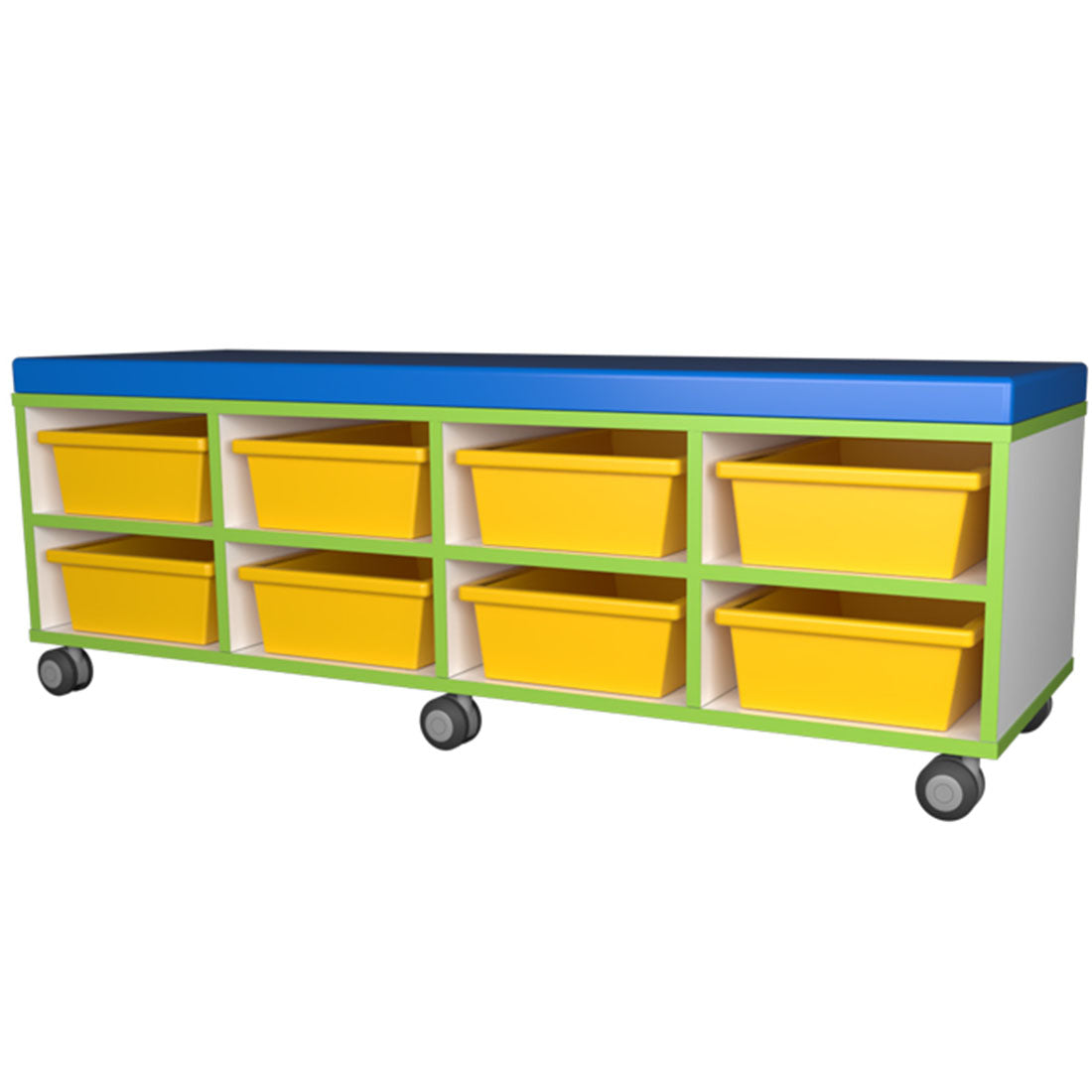 Top View Seating Storage Get Organized and Comfortable with Switch Office's Mobile Seat Storage ...