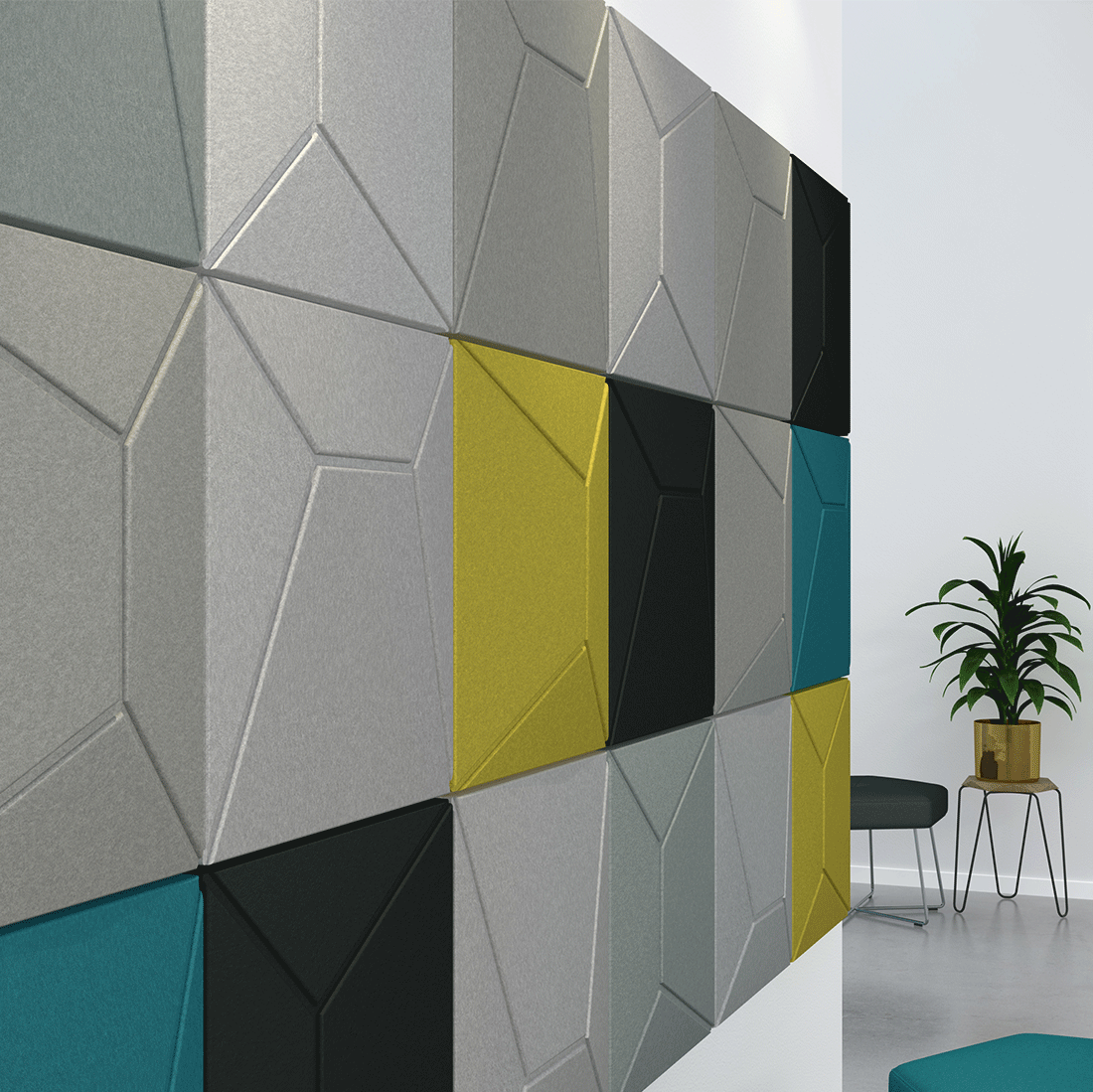 Milano Acoustic Wall Tiles - switchoffice.com.au