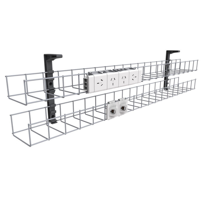 Dual Tier Cable Basket Kits - switchoffice.com.au